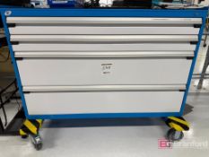 Rousseau Industrial Metal Toolbox on casters