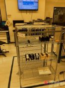 (3) Uline Metal Racks w/o contents