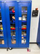 Sandusky Metal Storage Cabinets on Casters with contents