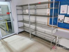 (5) Metro Style Adjustable Wire Shelves;