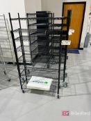 (2) Uline Wire Racks on Casters