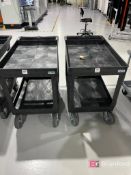 (2) Uline Rubber Carts