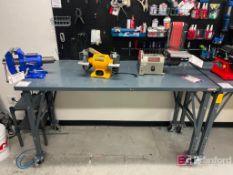 (2) Metal Workbenches on Casters