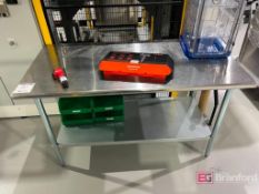 (2) Stainless Steel Workbenches