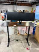 Electric Stand-Up Desk w/ (1) Dell U4919DW Monitor