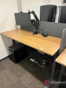 (2) Active Furnishing Adjustable-Height Electric Stand-Up Desks