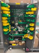 (2) Uline Storage Cabinets on Casters w/ Contents