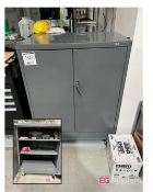 2-Door Uline Cabinet on Casters w/ Contents