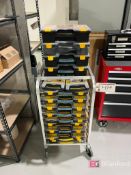 Large Lot Hardware; (15) Store House Storage Cases w/ Contents