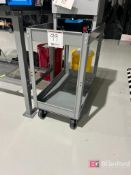 (1) Stainless Steel Workbench and (1) Uline Cart