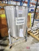 Approximately 100-Gal. Stainless Steel Flat Bottom Tank