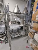 Nexel Security Cage w/ Pots, Bottle Caps, Scoops, etc.