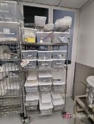 Nexel Rack w/ Clamps, Valves, Gaskets, etc.