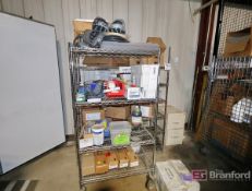 (5) Chrome Wire Racks, w/ Pharma Cool Packs, Dissolution Apparatus, etc.