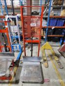 Wesco Mfg. Mdl. ESPL-60-2424-3W235 1000lb. Capacity Die Lift Truck