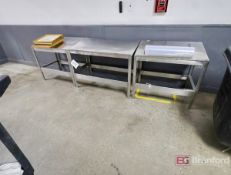 (10) Assorted Stainless Steel Tables