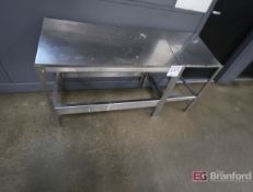 (4) Assorted Stainless Steel Tables, up to 40
