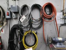 Lot of Wire & Hose, w/ Lockout Stations (on wall)