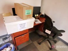Contents of Shipping Office: Desks, Cabinet, Printer, PC & Monitor