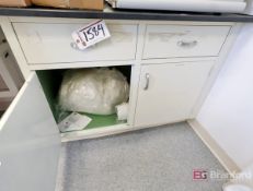 Contents of Cabinet: Petris Dishes, Pans, etc.