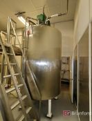 Dairy Craft 1100-Gal. Capacity Stainless Steel Jacketed Conical Bottom Mixing Tank