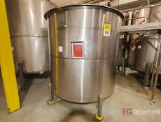 Approximately 3,000-Gal. Stainless Steel Conical Bottom Tank