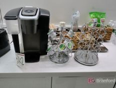 Keurig Coffee Maker w/ K-Cup Carousels & Tray