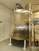 Dairy Craft 3300-Gal. Capacity Stainless Steel Jacketed Conical Bottom Mixing Tank