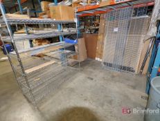 (8) Assorted Chrome Wire Shelving Units