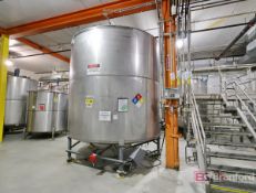 Approximately 5,000-Gal. Stainless Steel Tank