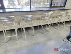 (4) Aluminum Stools