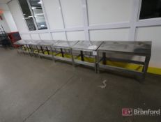 (7) Assorted Stainless Steel Tables