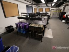 Contents of Upstairs Office - Desks, Monitors, Chairs, Lateral Cabinets, etc