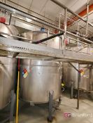 Approximately 4,000-Gal. Stainless Steel Mixing Tank