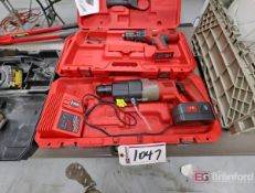 Lot of Milwaukee 18V Drill & Cordless Hammer Drill