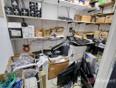 Contents of Storage Closet: PC's, Monitors, Phones, Printers, etc