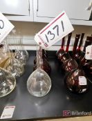 (4) 2000mL Volumetric Glass Flasks