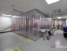 Approximately 50' Span of Hanging Weather Stripping