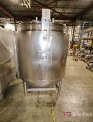 Paul Mueller Approximately 200-Gal. Stainless Steel Jacketed Conical Bottom Mixing Tank