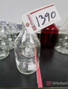 (5) 2000mL Glass Bottles