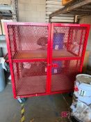 Uline Metal Storage Cage on Casters
