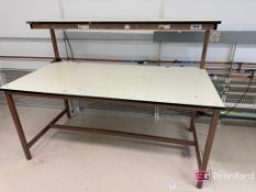 Lot (2) Industrial Workbenches w/ Risers