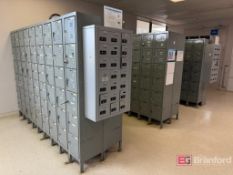 Lot consisting of (7) Hallowell Locker Banks