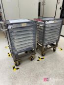 Lot (2) Transport Carts on Casters