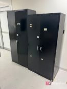 Lot (2) Metal Storage Cabinets w/ Contents