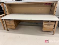 Lot (2) Industrial Workbenches w/ Risers