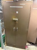 Devon Metal Storage Cabinet w/ Contents