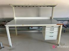 (2) JM Manufacturing Industrial Work Tables