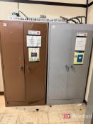 (2) Metal Storage Cabinets w/ Contents