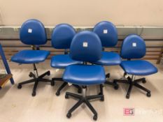 Lot (5) Bevco Work Chairs on Casters